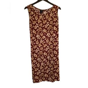 Vintage | Red & Cream Floral Dress
